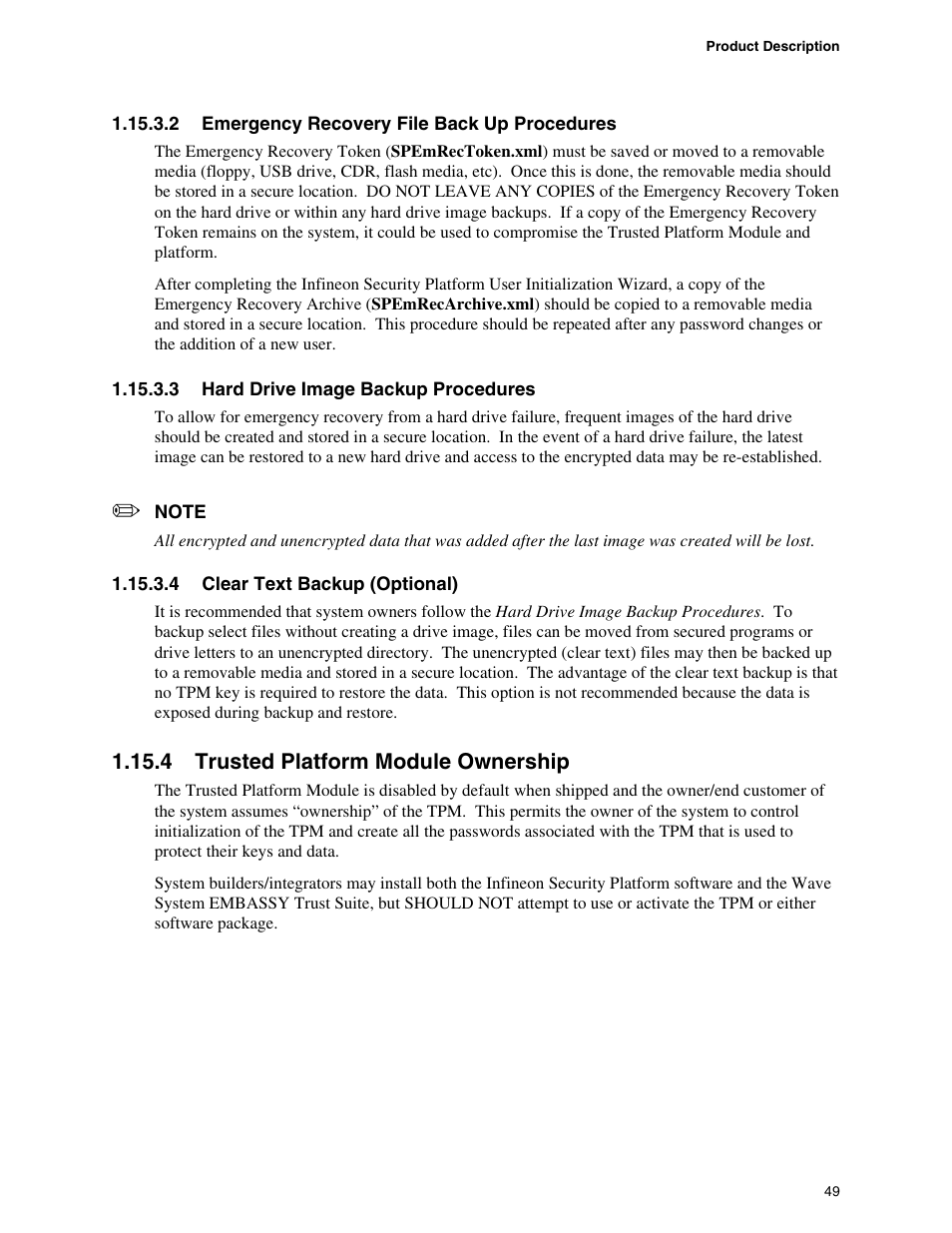 4 trusted platform module ownership | Intel DESKTOP BOARD D925XCV User Manual | Page 49 / 112