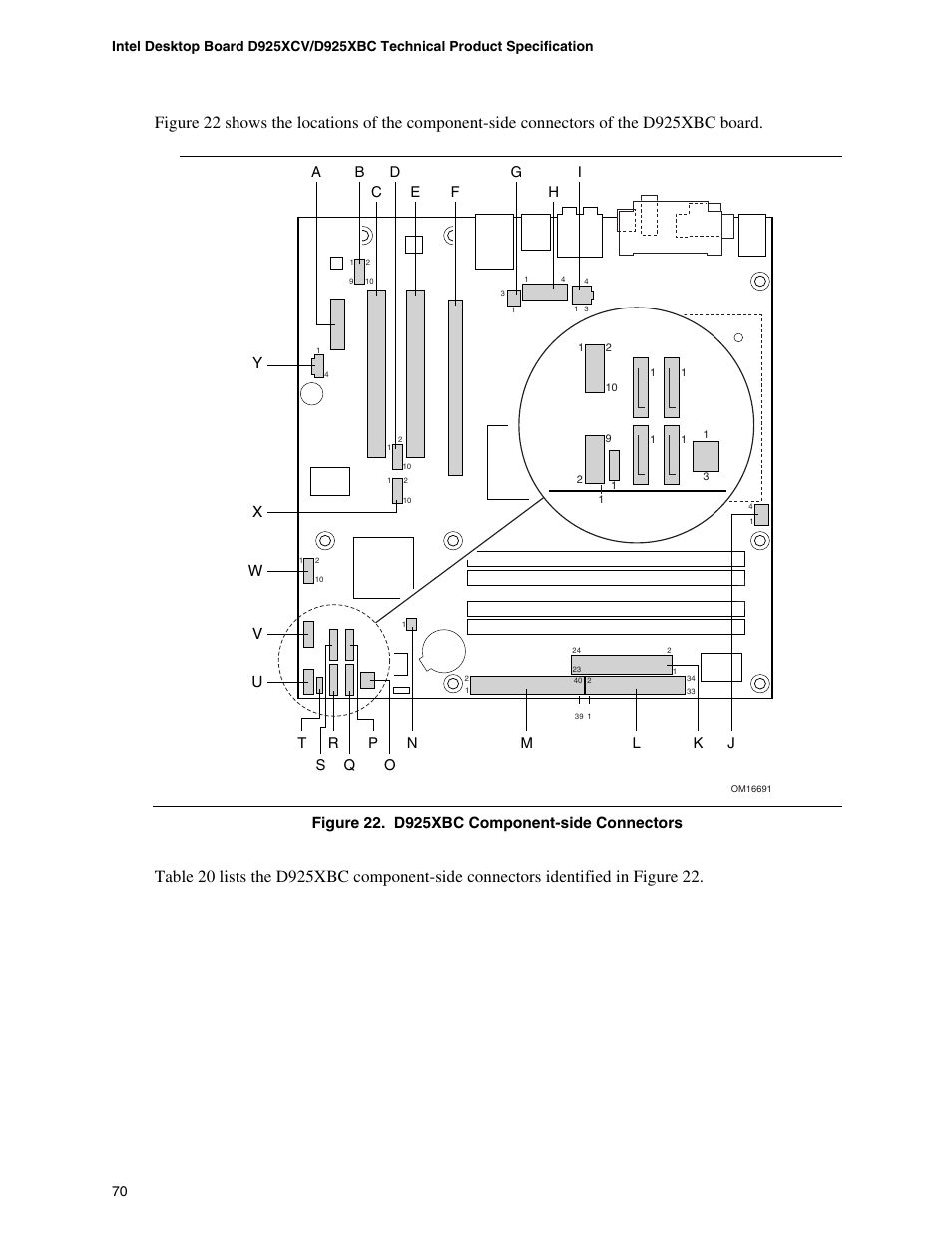 Xw v u | Intel DESKTOP BOARD D925XCV User Manual | Page 70 / 112