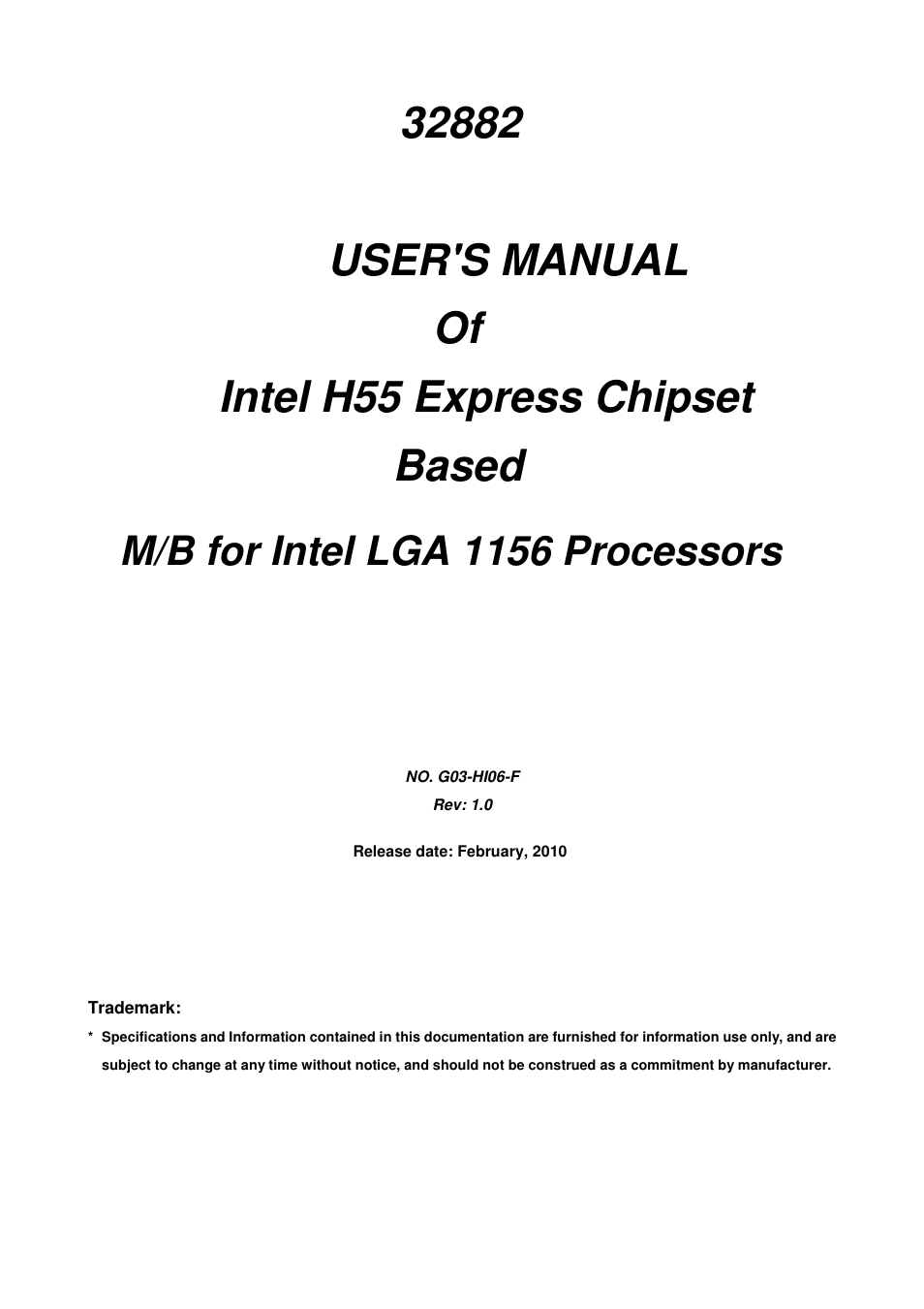 Intel 32882 User Manual | 53 pages