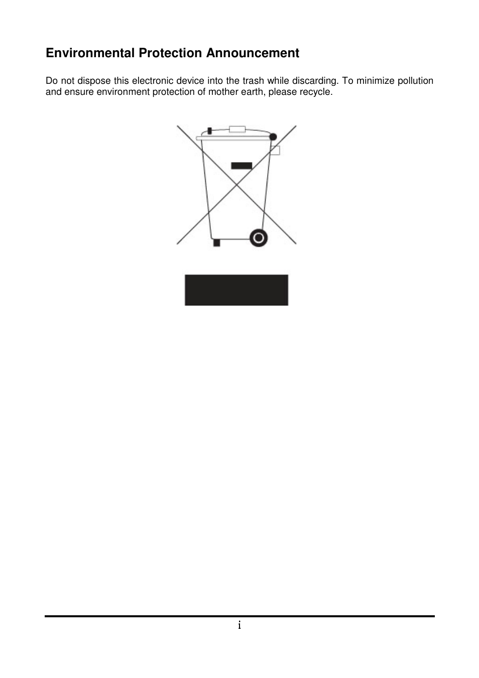 Environmental protection announcement | Intel 32882 User Manual | Page 2 / 53