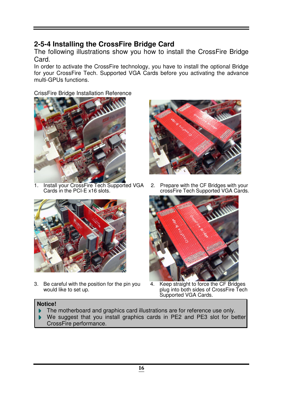 5-4 installing the crossfire bridge card | Intel 32882 User Manual | Page 21 / 53
