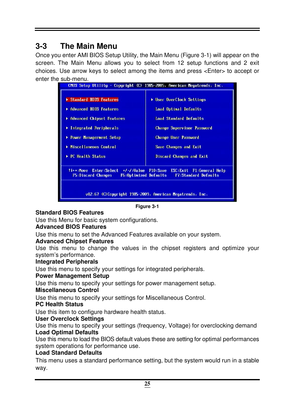 3 the main menu | Intel 32882 User Manual | Page 30 / 53