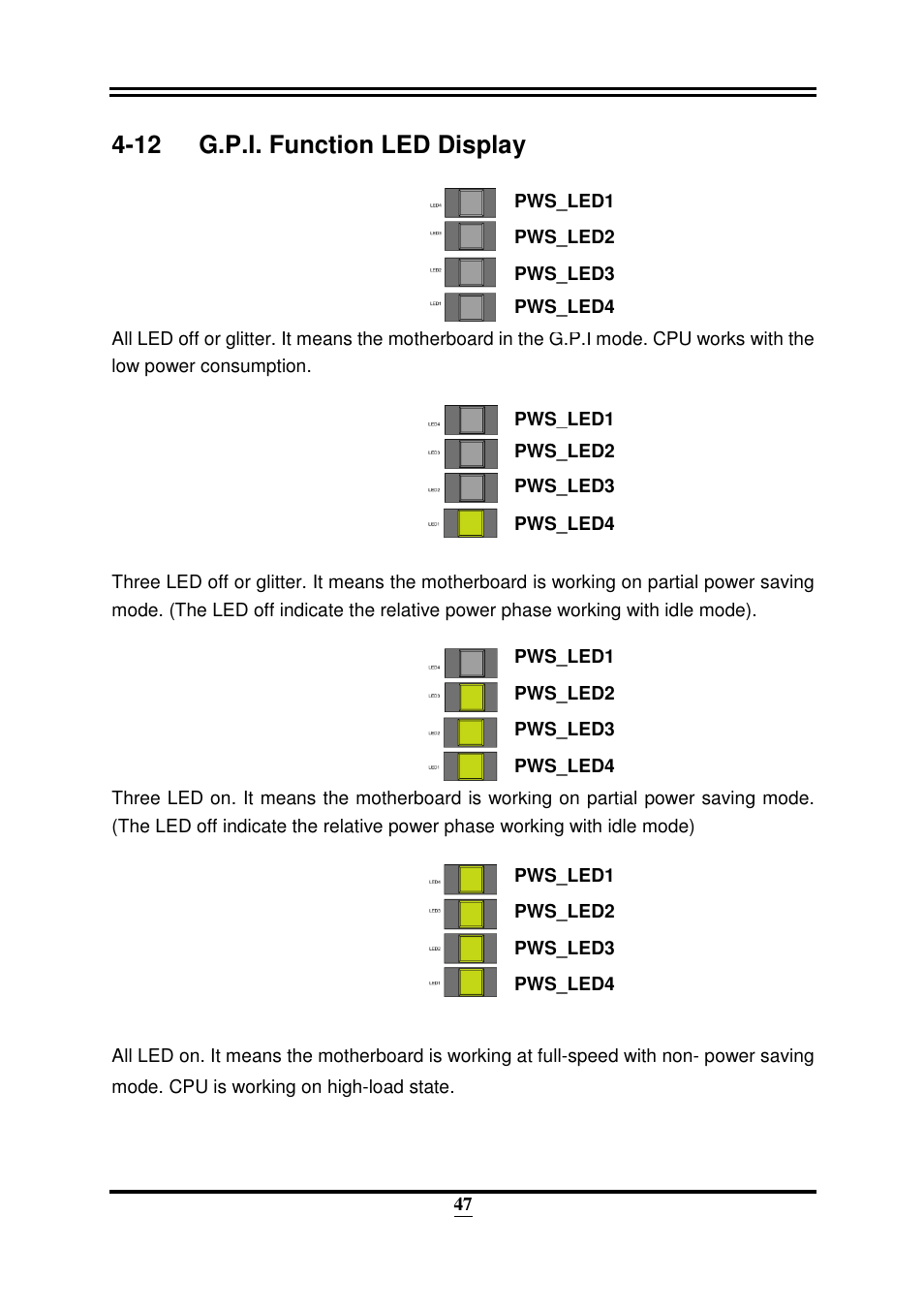 12 g.p.i. function led display | Intel 32882 User Manual | Page 52 / 53