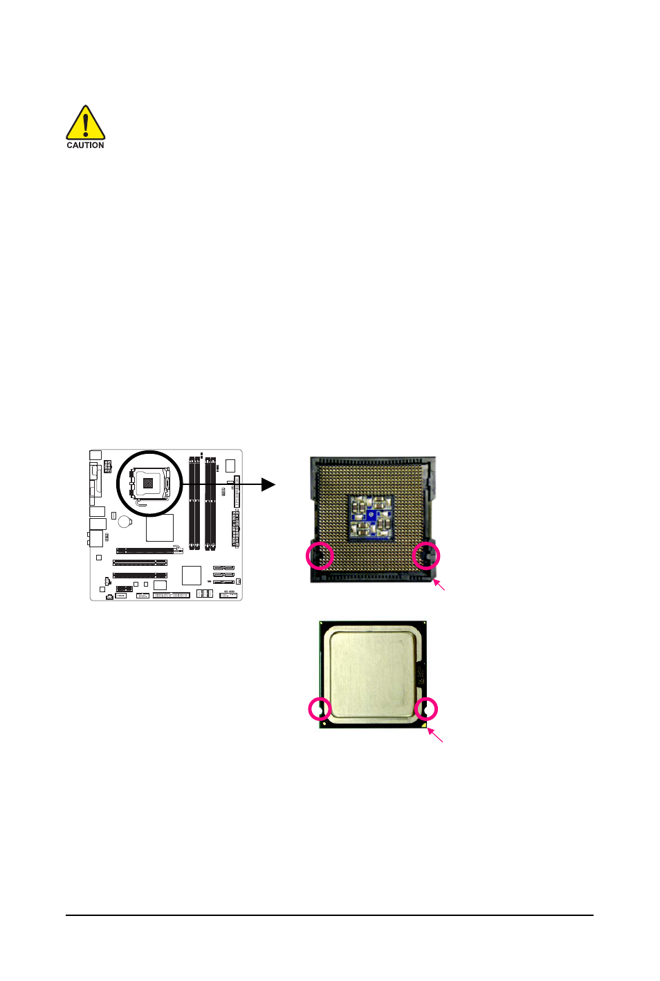 3 installing the cpu and cpu cooler, 3-1 installing the cpu | Intel GA-EQ45M-S2 User Manual | Page 13 / 104