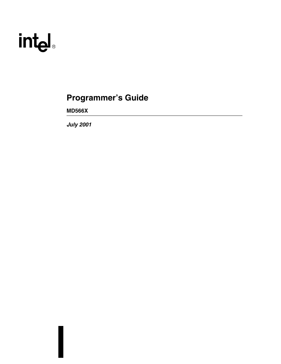 Intel MD566X User Manual | 130 pages