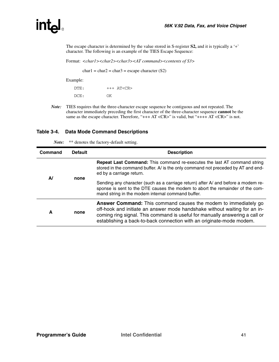 Table 3-4 | Intel MD566X User Manual | Page 41 / 130