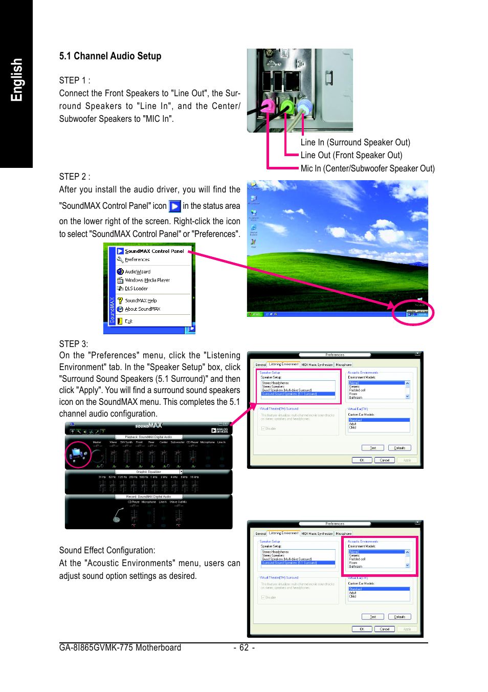 English | Intel GA-8I865GVMK-775 User Manual | Page 62 / 72