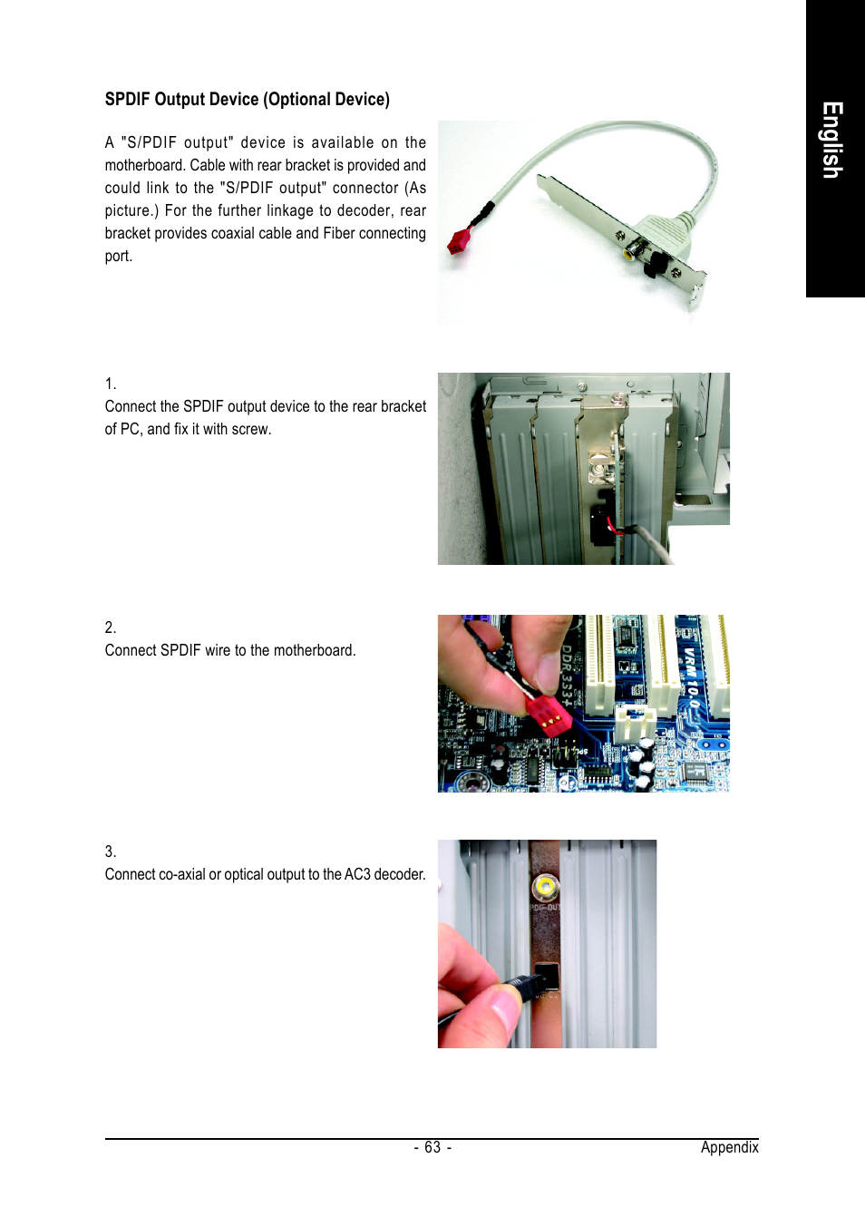 English | Intel GA-8I865GVMK-775 User Manual | Page 63 / 72