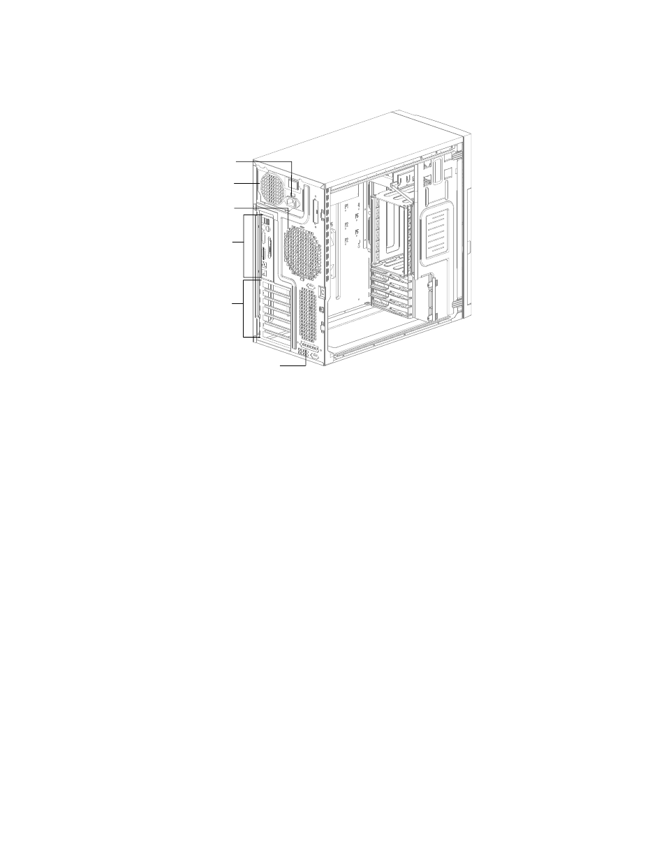 Chassis rear view | Intel SC5275-E User Manual | Page 22 / 73