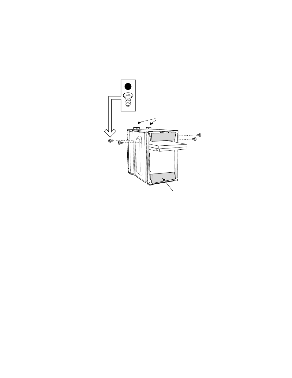 Figure 12. attaching a hard drive to a cage | Intel SC5275-E User Manual | Page 39 / 73