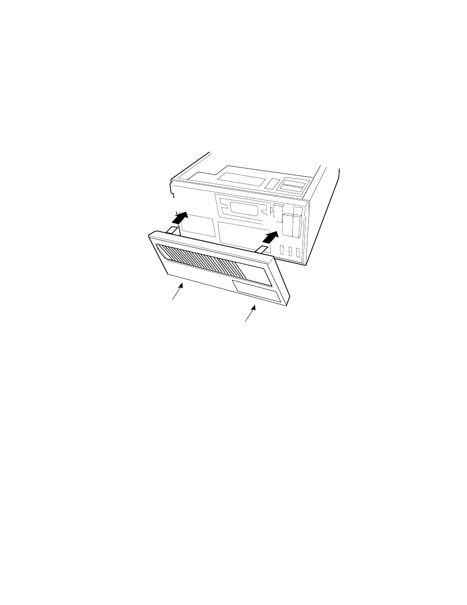 Install the front bezel, Figure 15. installing the front bezel | Intel SC5275-E User Manual | Page 44 / 73