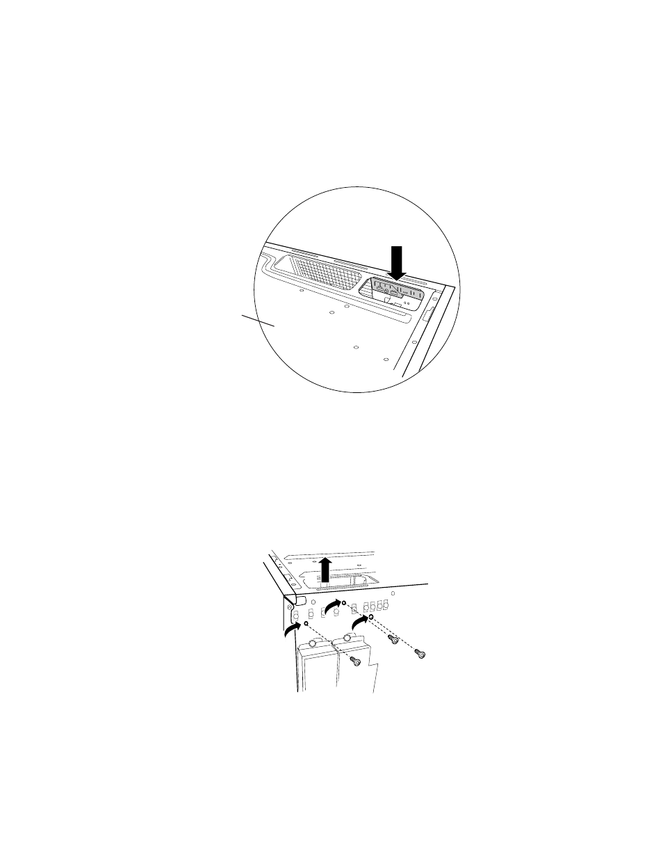 Replacing the front panel board, Figure 19. front panel board access, Figure 20. removing the front panel board | Intel SC5275-E User Manual | Page 52 / 73