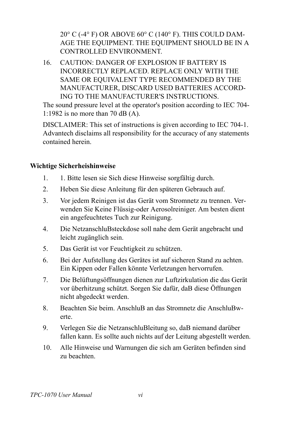 Intel TPC-1070 User Manual | Page 6 / 92