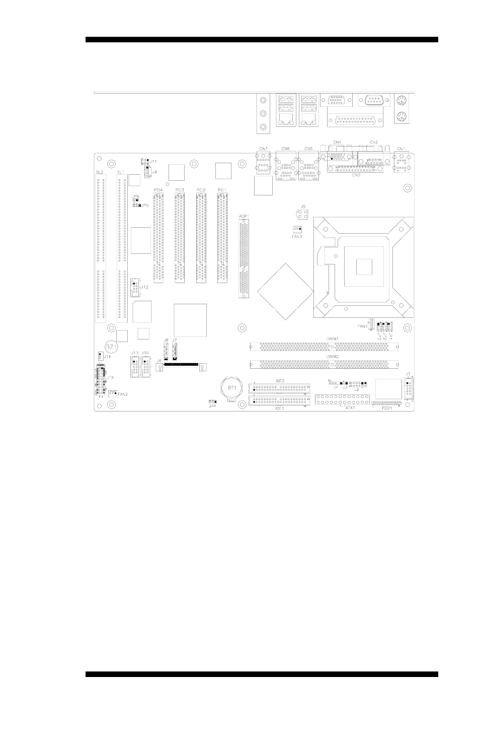 Connector locations on mb865 | Intel LGA775 MB865 User Manual | Page 17 / 64