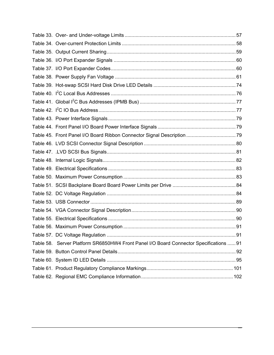 Intel SR6850HW4 User Manual | Page 11 / 119