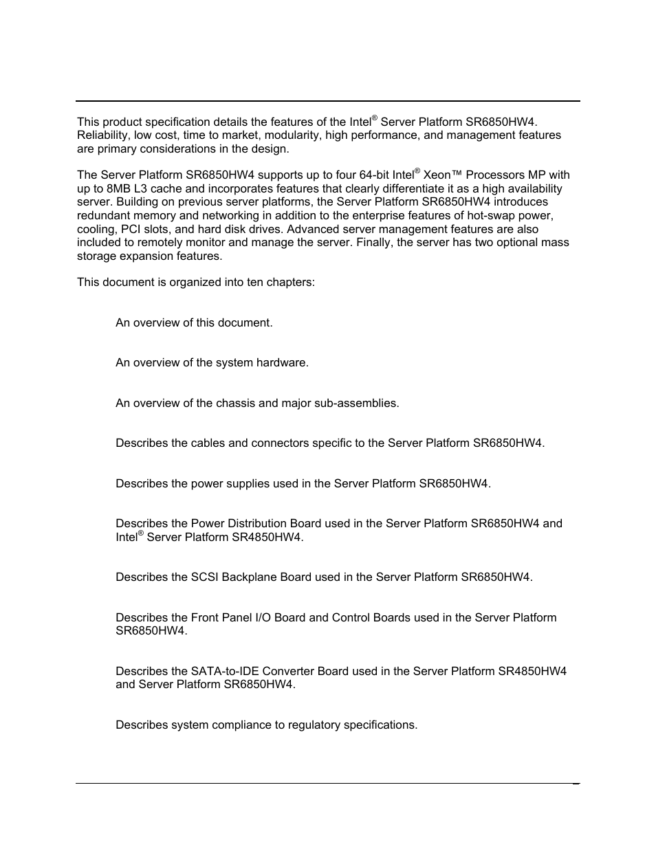 Product overview | Intel SR6850HW4 User Manual | Page 13 / 119