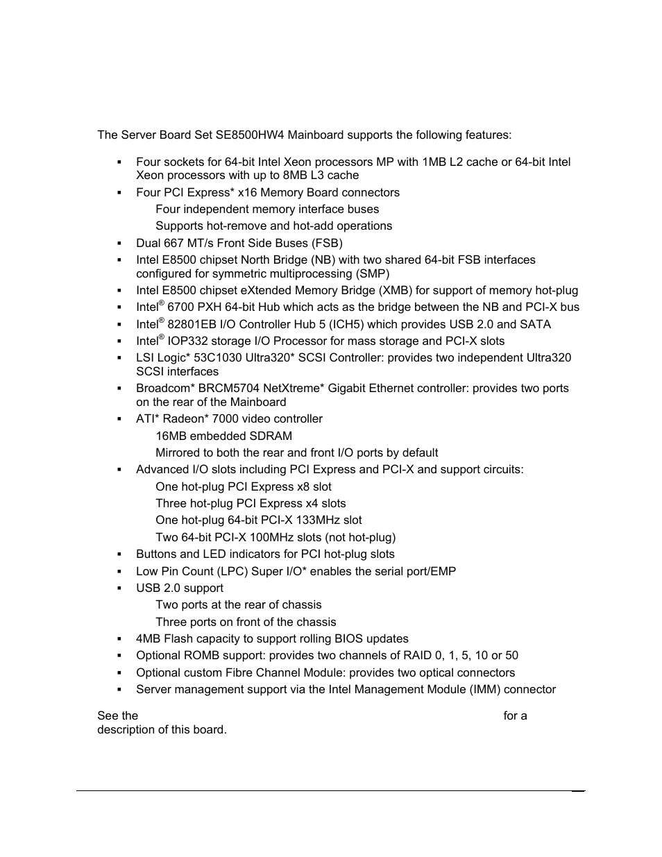 5 internal chassis features | Intel SR6850HW4 User Manual | Page 23 / 119