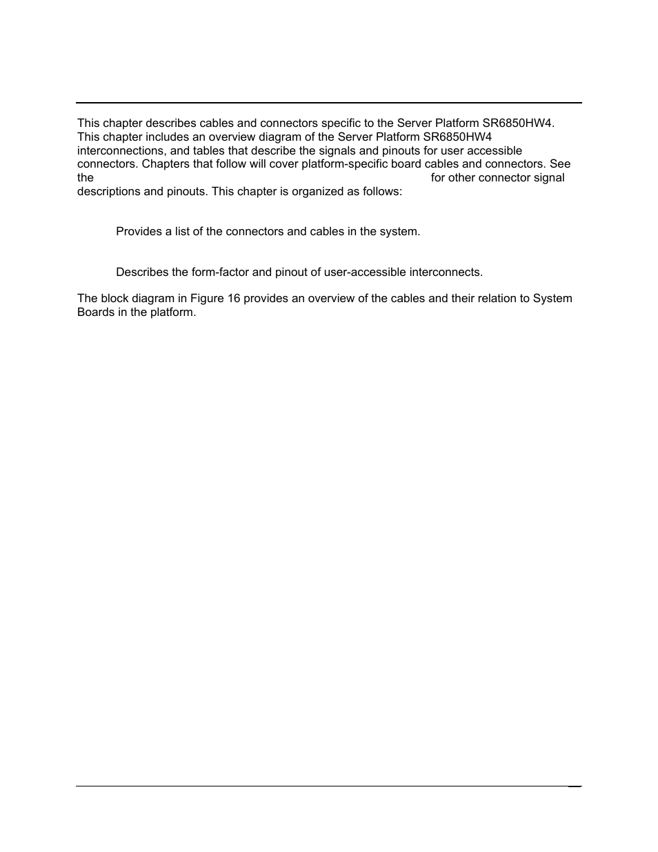 Cables and connectors | Intel SR6850HW4 User Manual | Page 43 / 119