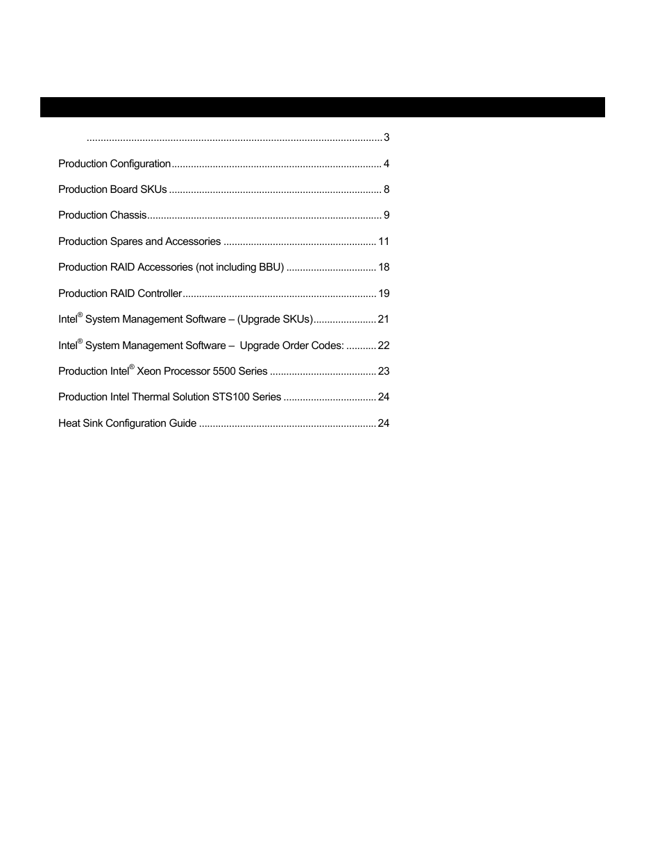Intel S5520SC User Manual | Page 3 / 24