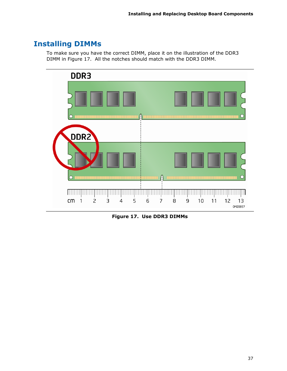 Installing dimms | Intel DP45SG User Manual | Page 37 / 86