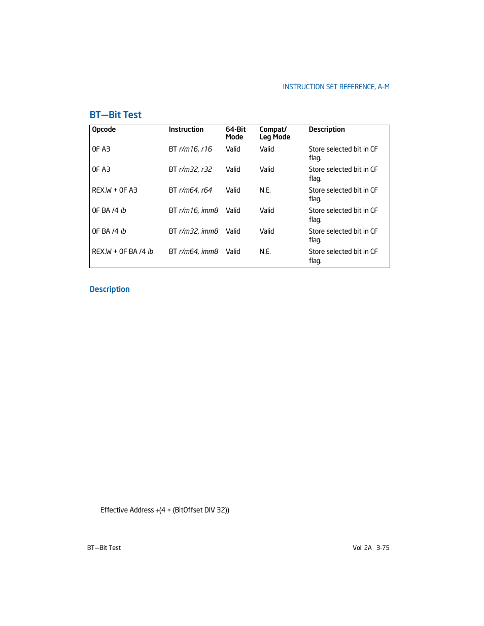 Bt-bit test, Bt—bit test | Intel 253666-024US User Manual | Page 121 / 760