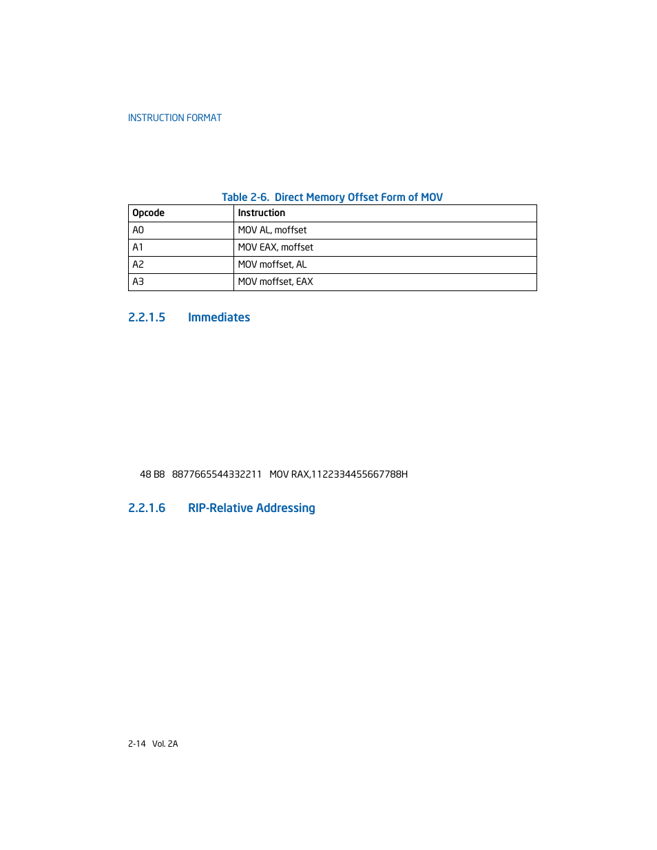 5 immediates, 6 rip-relative addressing | Intel 253666-024US User Manual | Page 44 / 760
