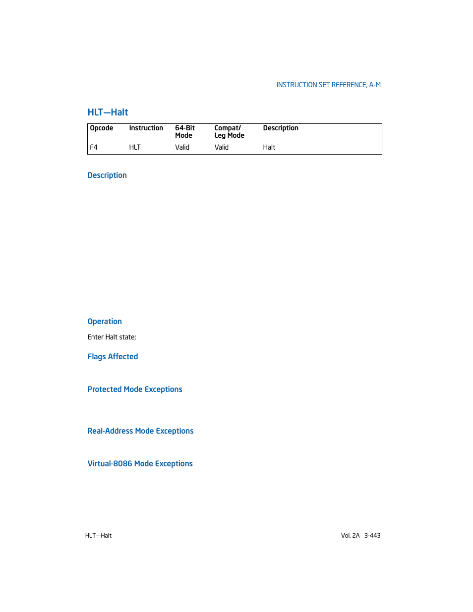Hlt-halt, Hlt—halt | Intel 253666-024US User Manual | Page 489 / 760