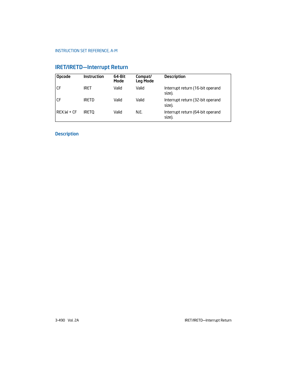 Iret/iretd-interrupt return | Intel 253666-024US User Manual | Page 536 / 760