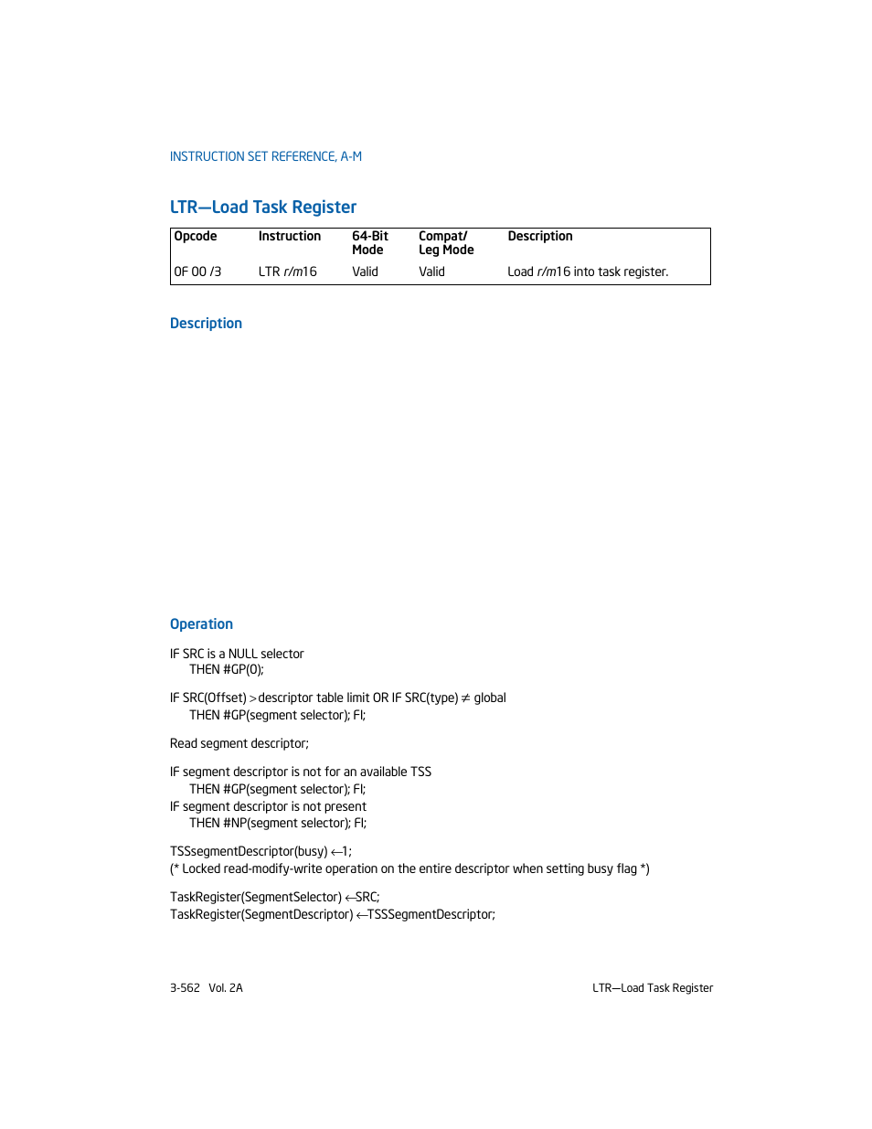 Ltr-load task register, Ltr—load task register | Intel 253666-024US User Manual | Page 608 / 760