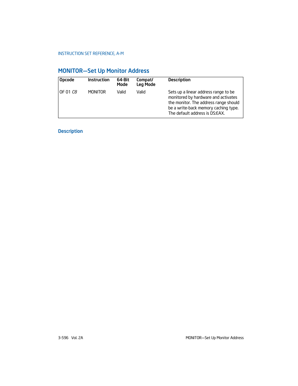 Monitor-set up monitor address, Monitor—set up monitor address | Intel 253666-024US User Manual | Page 642 / 760