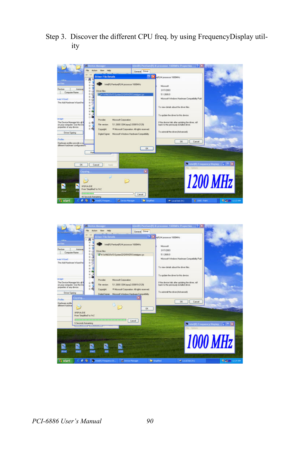 Intel CELERON PCI-6886 User Manual | Page 100 / 102