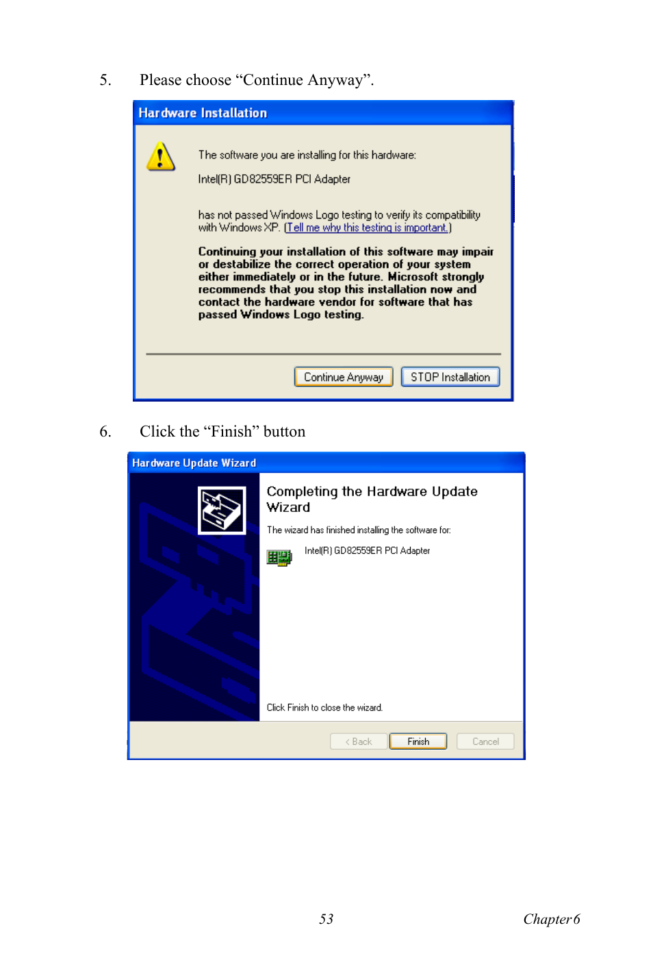 Intel CELERON PCI-6886 User Manual | Page 63 / 102