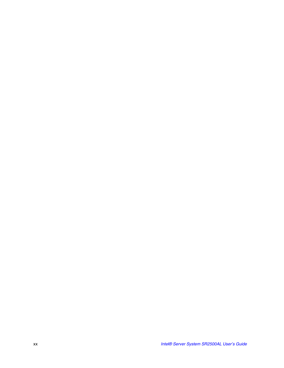 Intel SERVER SYSTEM SR2500AL User Manual | Page 20 / 210