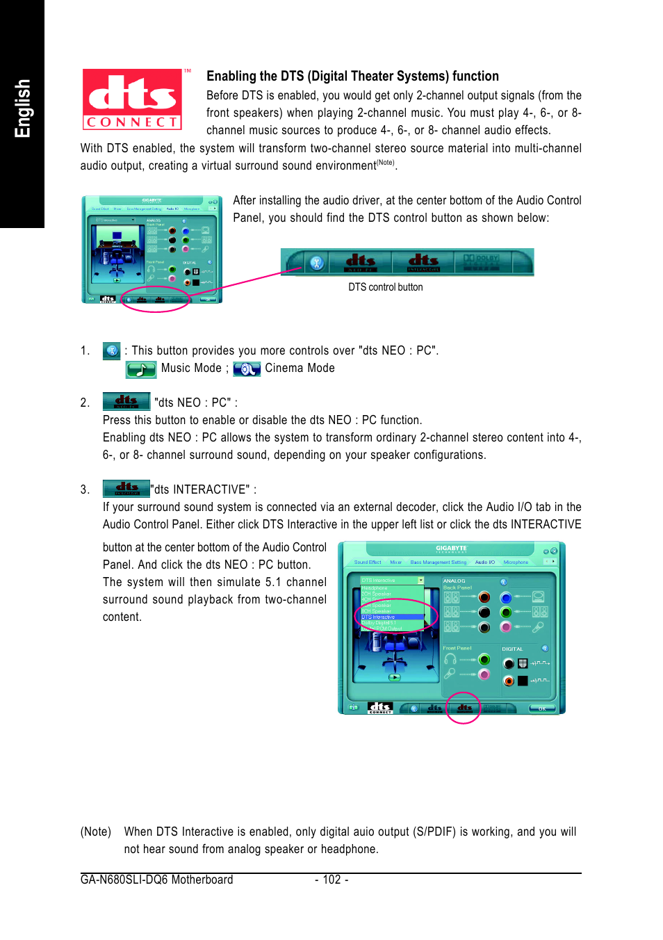 English | Intel GA-N680SLI-DQ6 User Manual | Page 102 / 112