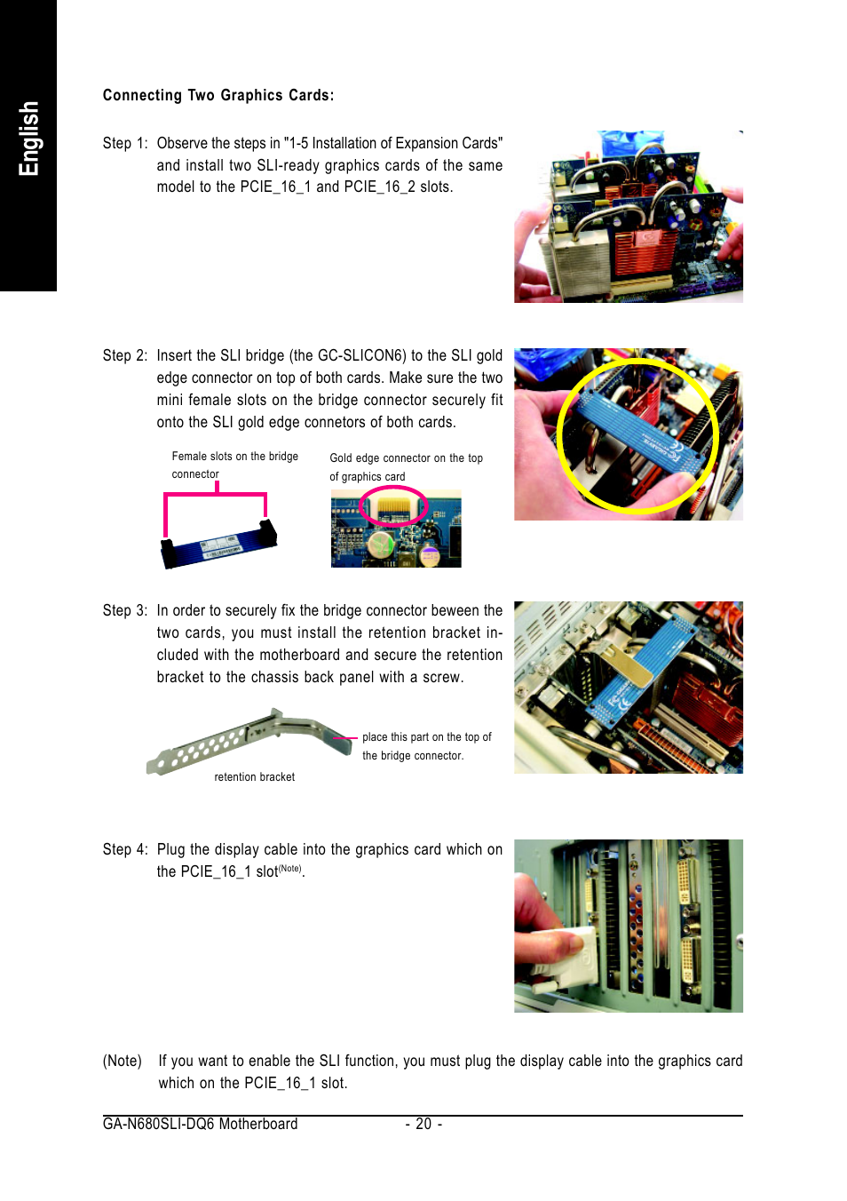 English | Intel GA-N680SLI-DQ6 User Manual | Page 20 / 112