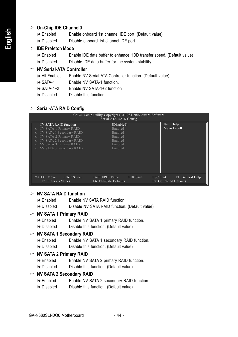 English | Intel GA-N680SLI-DQ6 User Manual | Page 44 / 112