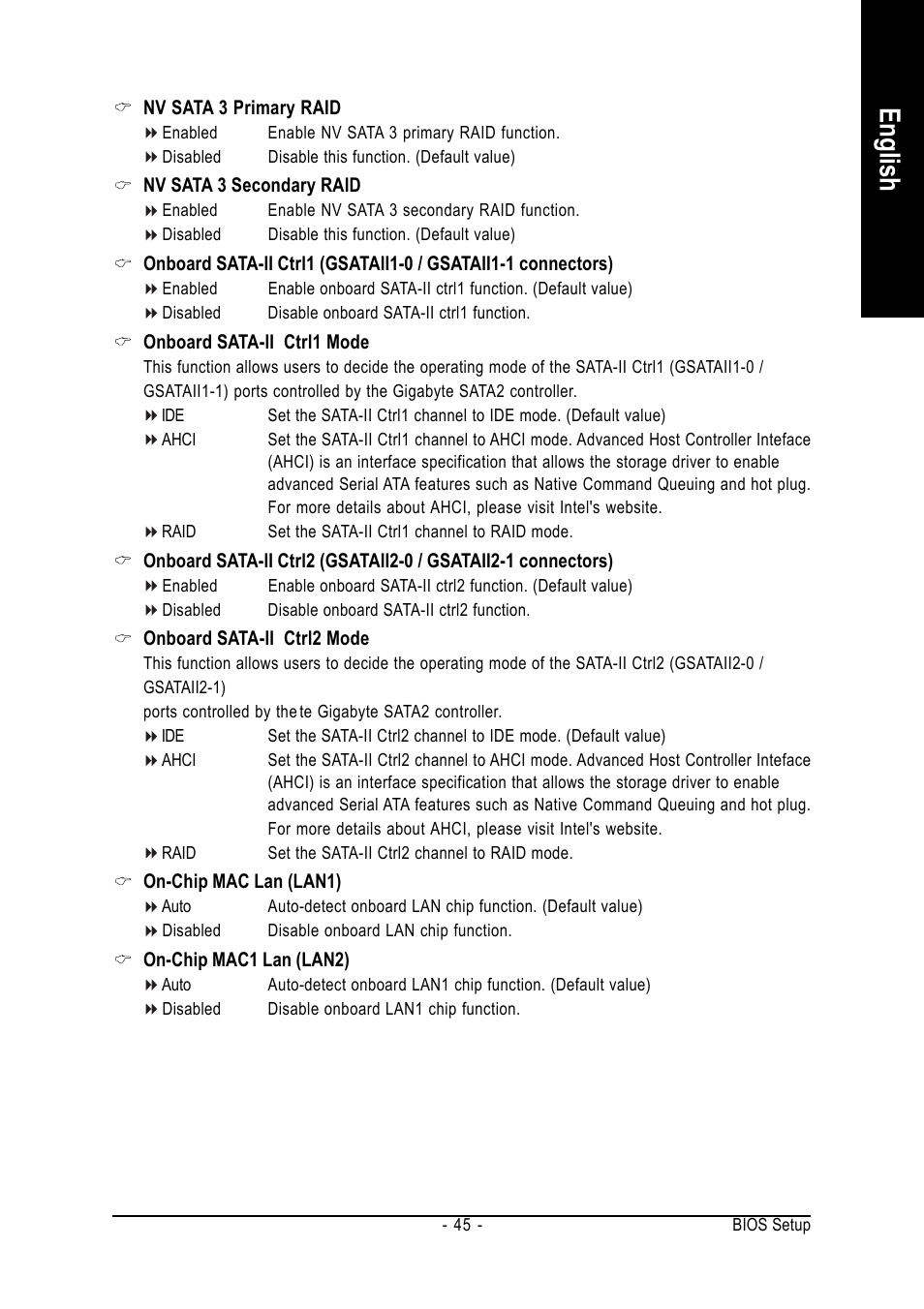 English | Intel GA-N680SLI-DQ6 User Manual | Page 45 / 112