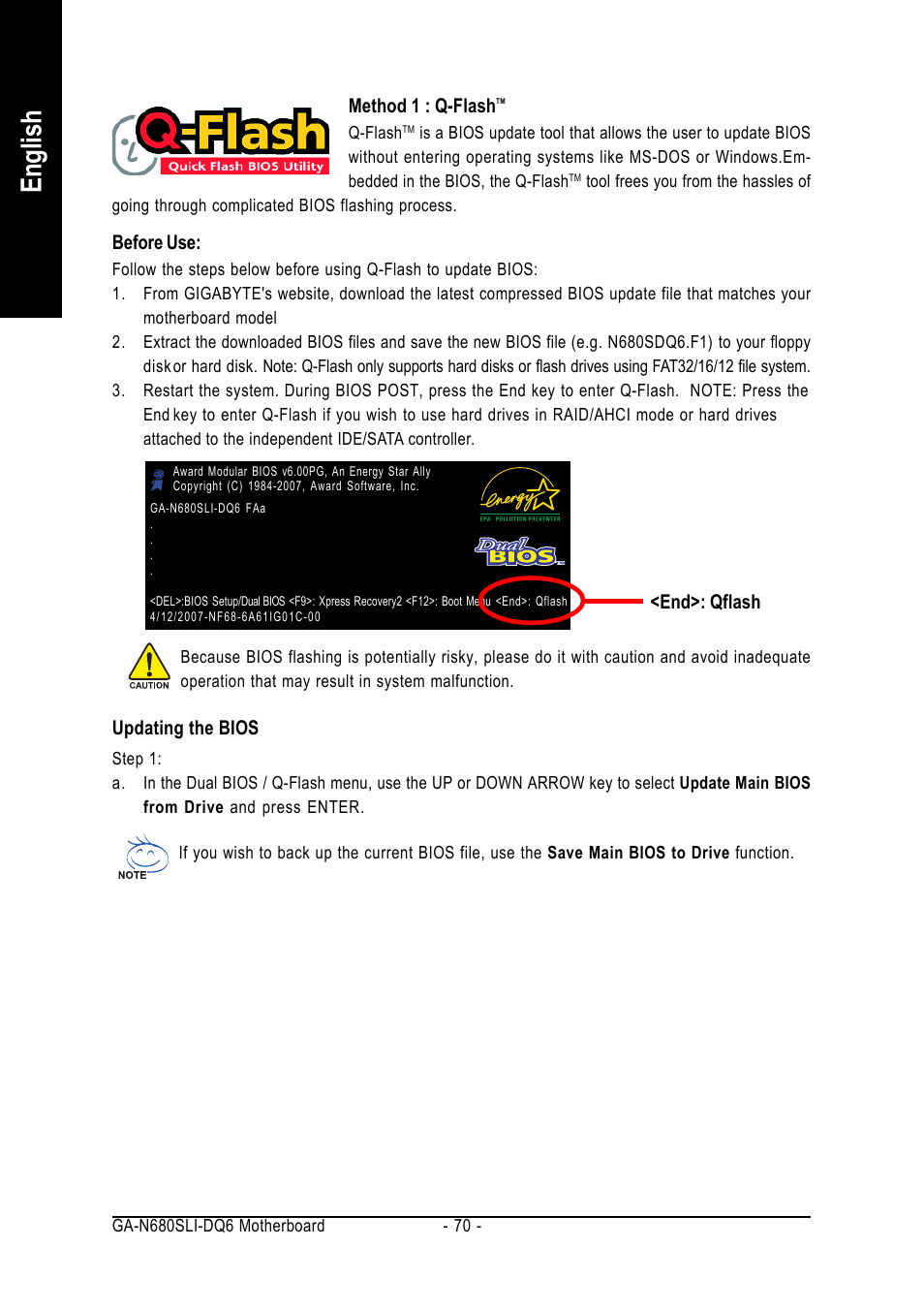 English | Intel GA-N680SLI-DQ6 User Manual | Page 70 / 112