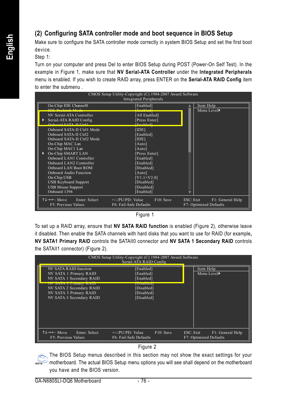 English | Intel GA-N680SLI-DQ6 User Manual | Page 76 / 112