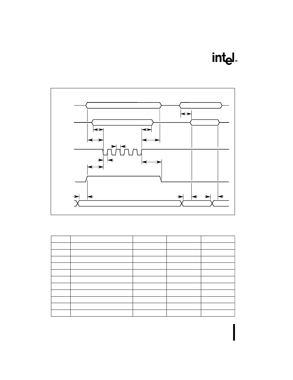 2 programming and verification timing for nonvol, Figure 21. timing for programming and verification, Table 18. nonvolatile memory programming and verif | Preliminary | Intel 8XC251SA User Manual | Page 34 / 36