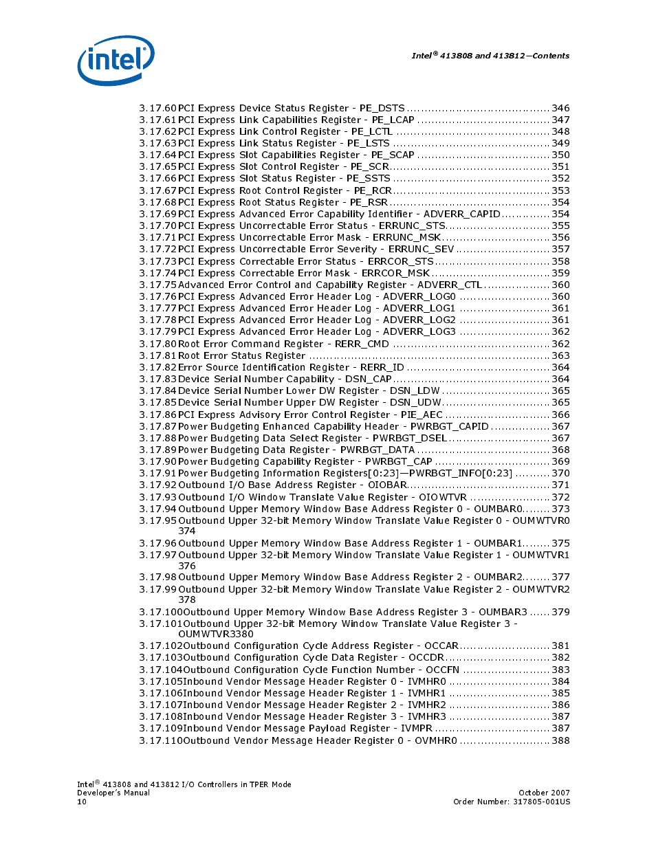 Intel CONTROLLERS 413808 User Manual | Page 10 / 824