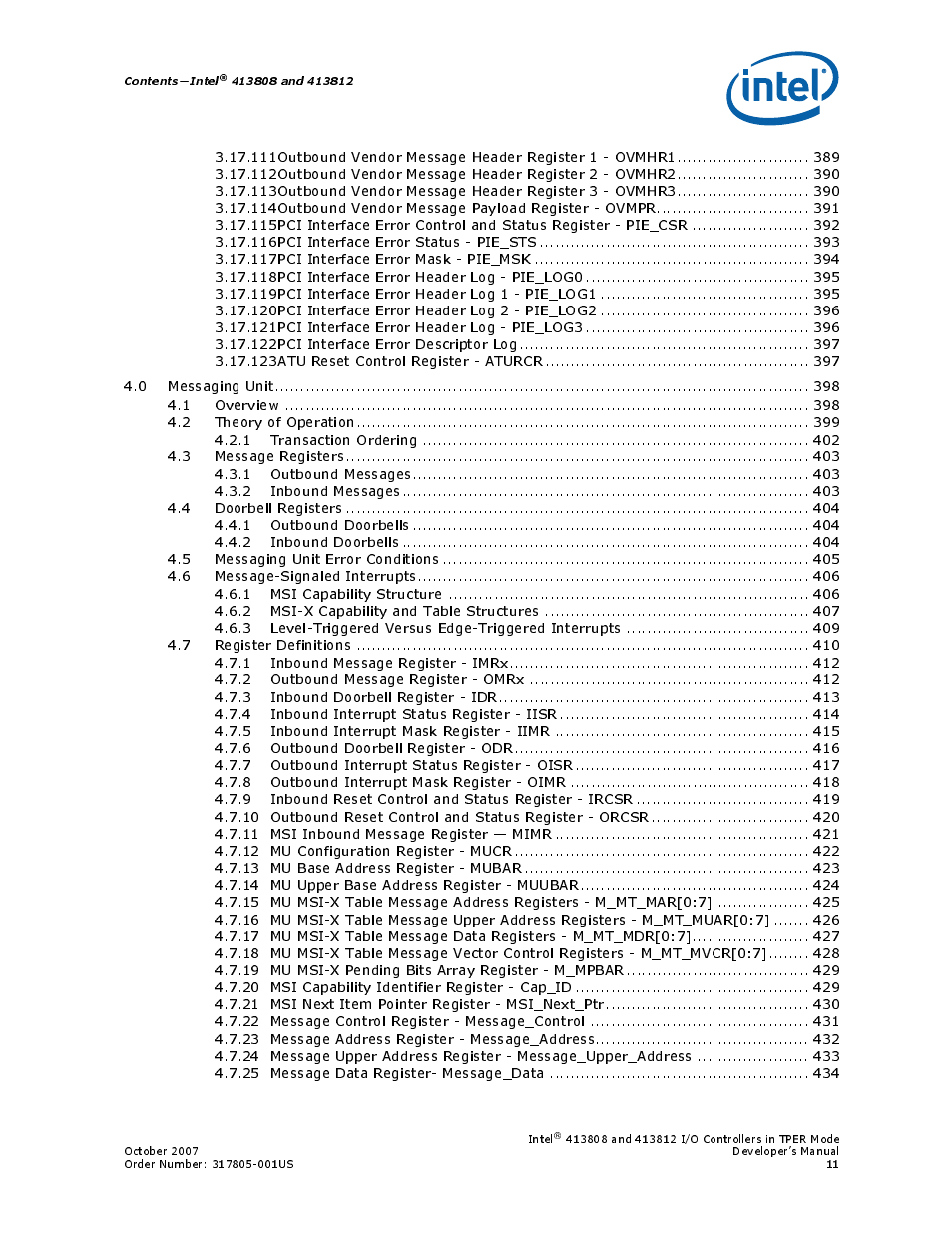 Intel CONTROLLERS 413808 User Manual | Page 11 / 824
