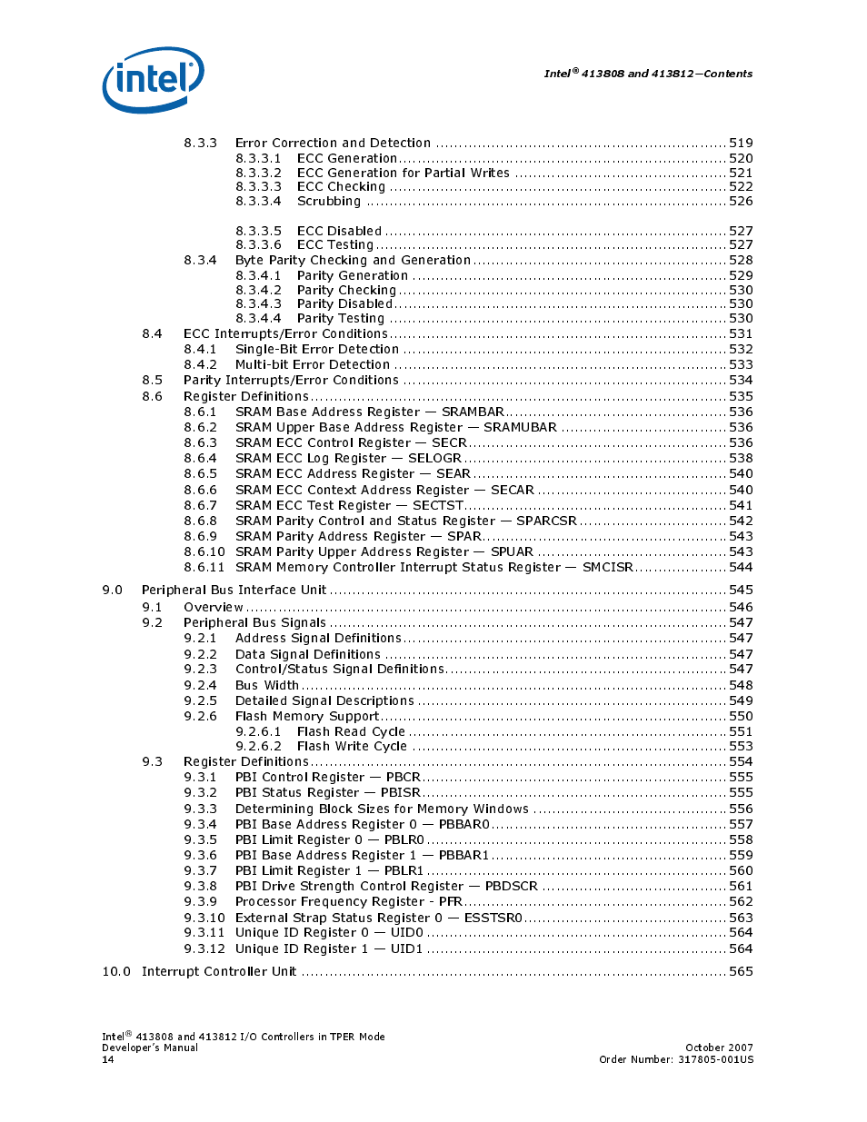 Intel CONTROLLERS 413808 User Manual | Page 14 / 824