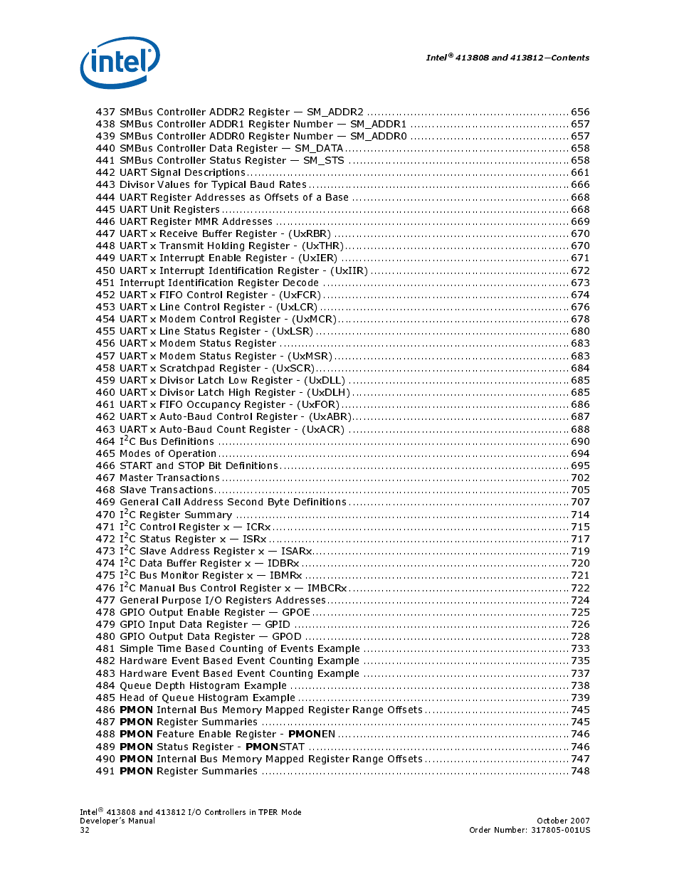 Intel CONTROLLERS 413808 User Manual | Page 32 / 824