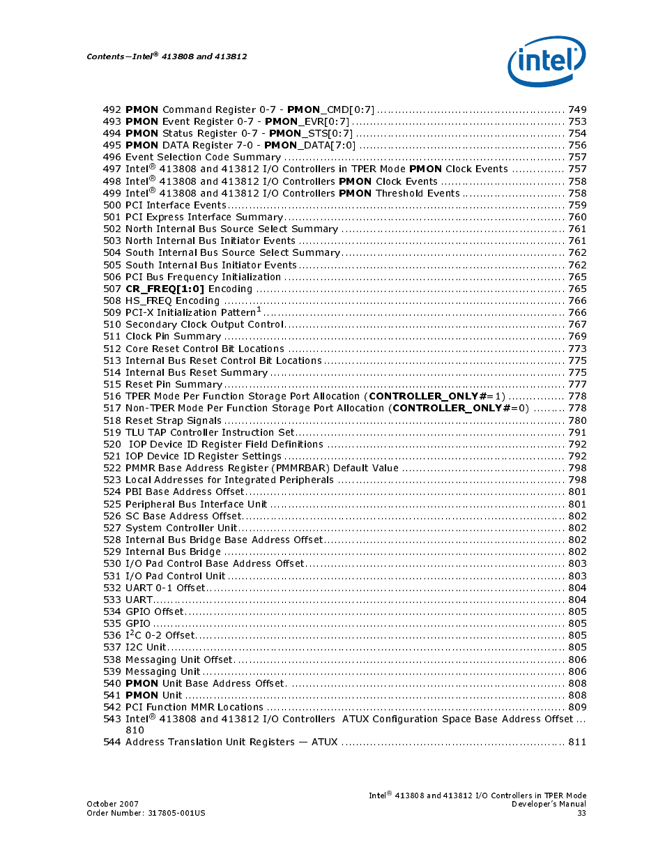 Intel CONTROLLERS 413808 User Manual | Page 33 / 824