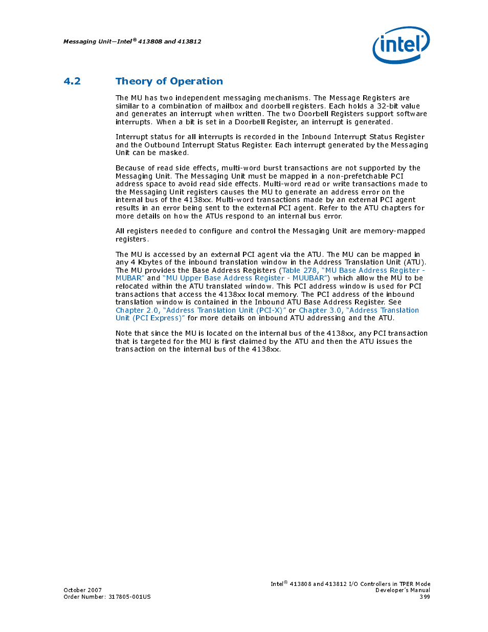 2 theory of operation | Intel CONTROLLERS 413808 User Manual | Page 399 / 824