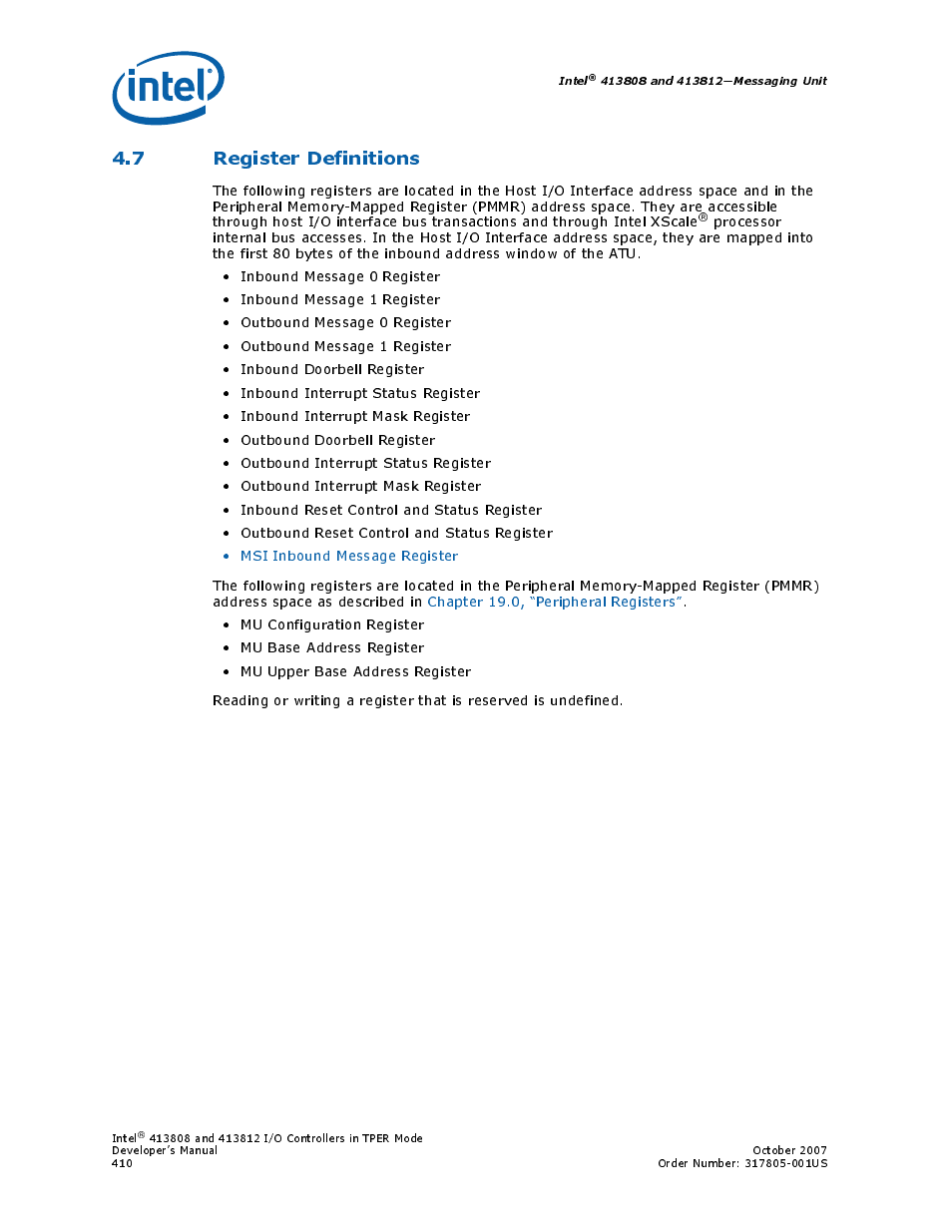 7 register definitions | Intel CONTROLLERS 413808 User Manual | Page 410 / 824