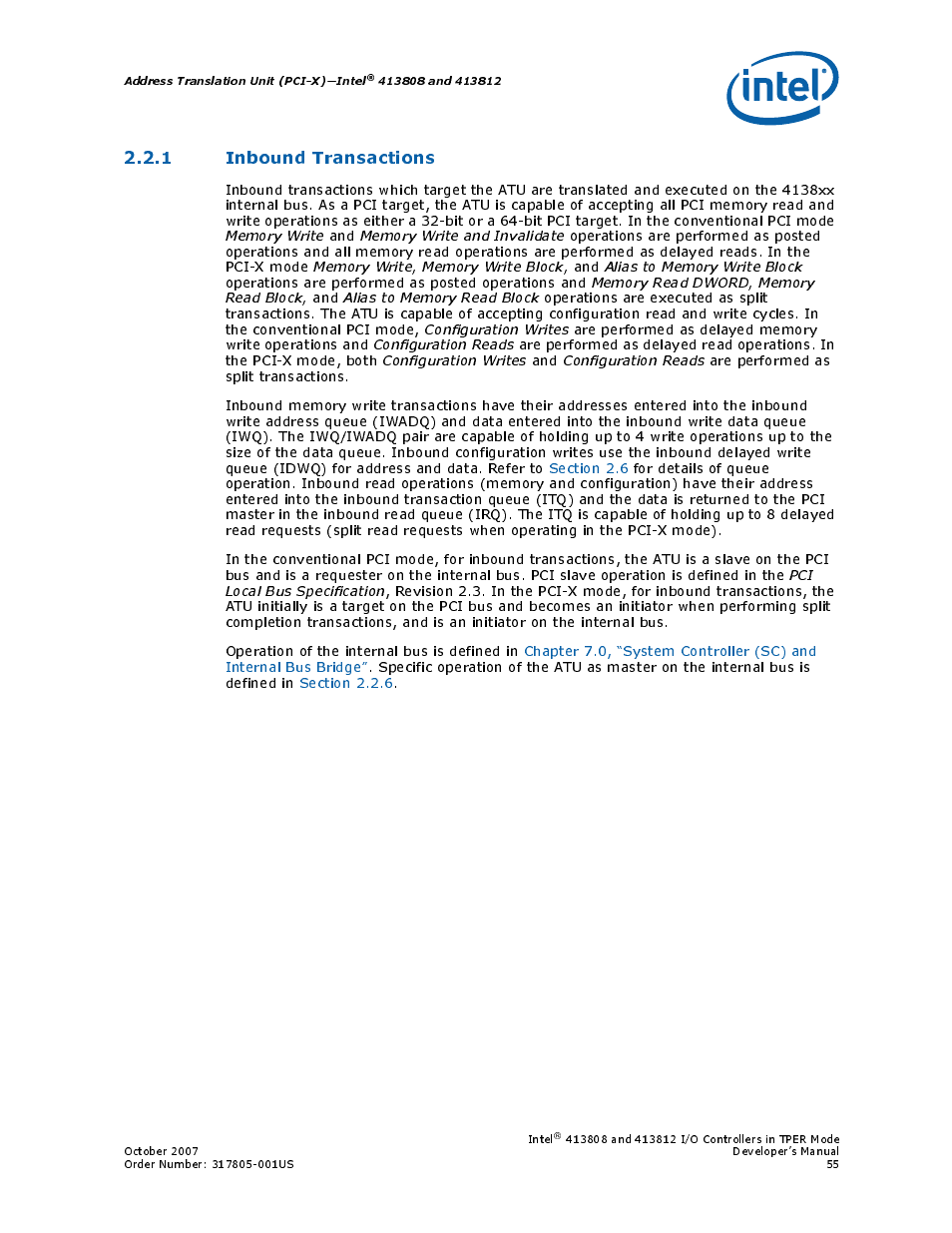 1 inbound transactions | Intel CONTROLLERS 413808 User Manual | Page 55 / 824