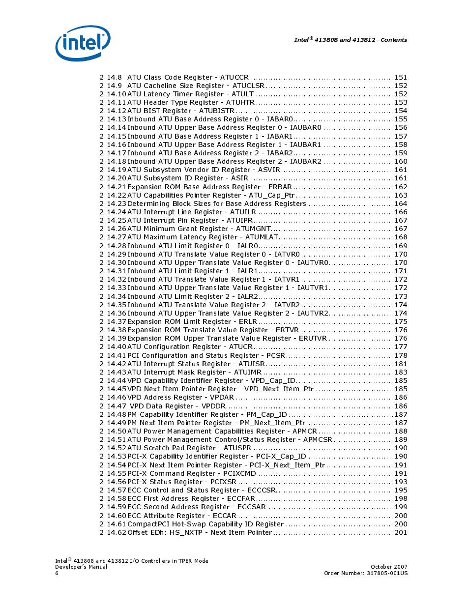 Intel CONTROLLERS 413808 User Manual | Page 6 / 824