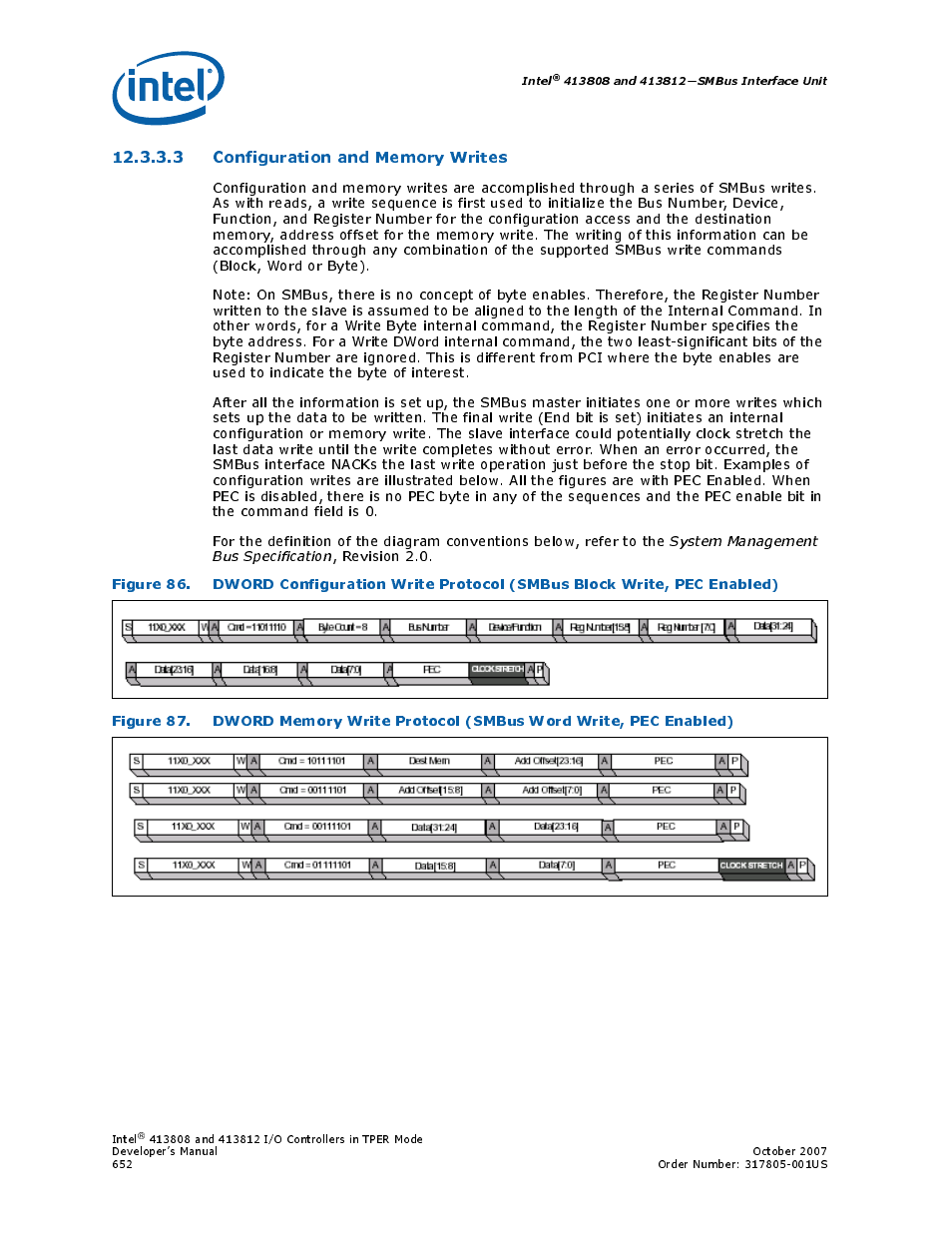 3 configuration and memory writes | Intel CONTROLLERS 413808 User Manual | Page 652 / 824